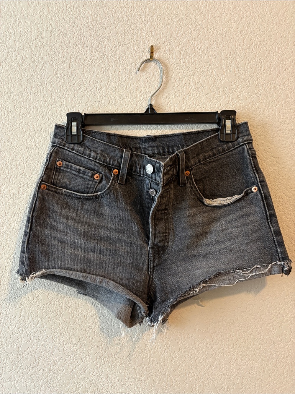 Levi's High-Rise Denim Cut-Off Shorts